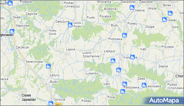 mapa Łubno-Opace, Łubno-Opace na mapie Targeo