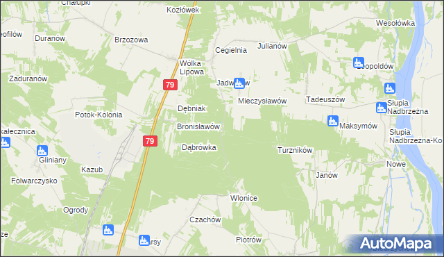 mapa Łubowa, Łubowa na mapie Targeo