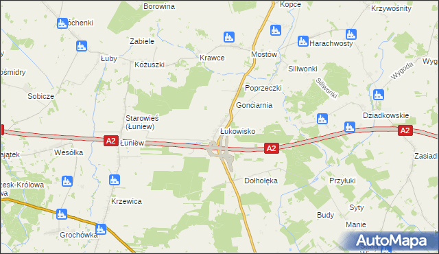 mapa Łukowisko, Łukowisko na mapie Targeo