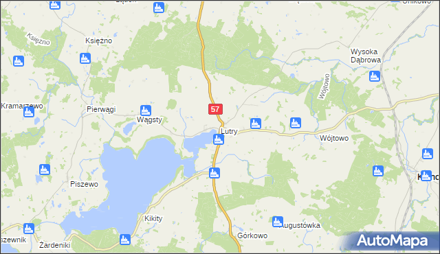 mapa Lutry, Lutry na mapie Targeo