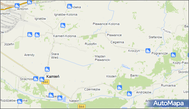 mapa Majdan Pławanicki, Majdan Pławanicki na mapie Targeo