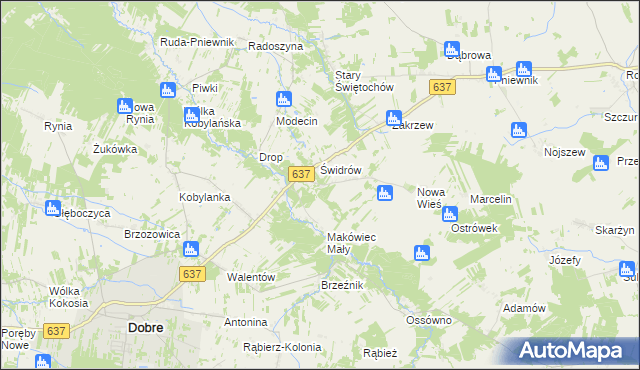 mapa Makówiec Duży, Makówiec Duży na mapie Targeo