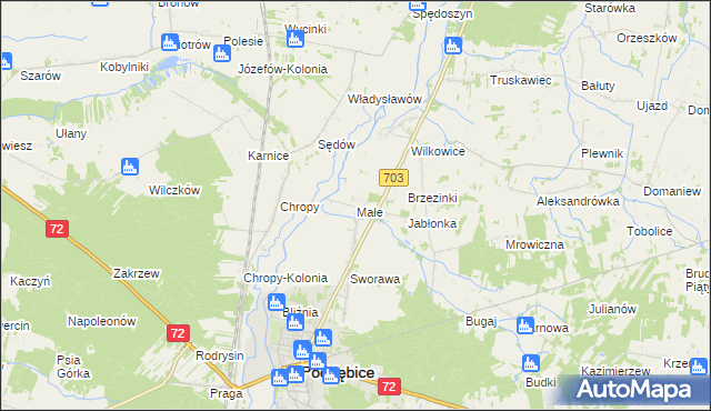 mapa Małe, Małe na mapie Targeo