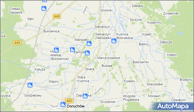 mapa Marczykowskie, Marczykowskie na mapie Targeo