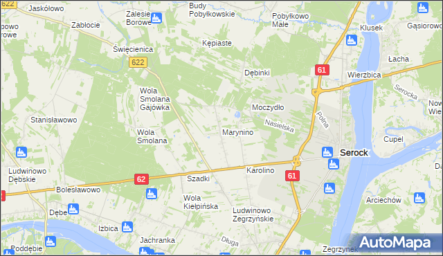 mapa Marynino, Marynino na mapie Targeo