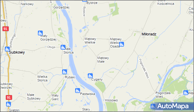 mapa Mątowy Małe, Mątowy Małe na mapie Targeo
