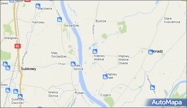 mapa Mątowy Wielkie, Mątowy Wielkie na mapie Targeo