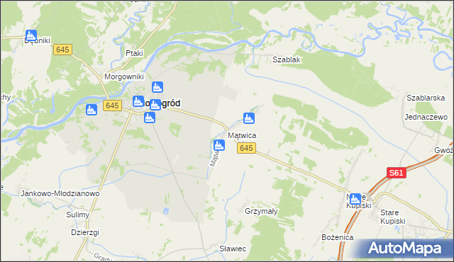 mapa Mątwica, Mątwica na mapie Targeo
