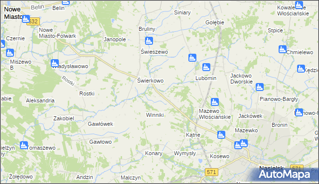 mapa Mazewo Dworskie A, Mazewo Dworskie A na mapie Targeo
