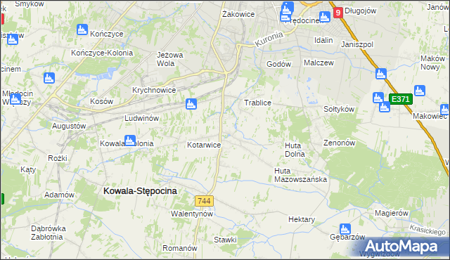 mapa Mazowszany, Mazowszany na mapie Targeo