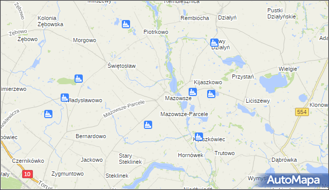 mapa Mazowsze, Mazowsze na mapie Targeo
