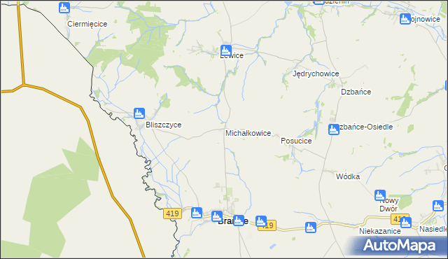 mapa Michałkowice, Michałkowice na mapie Targeo