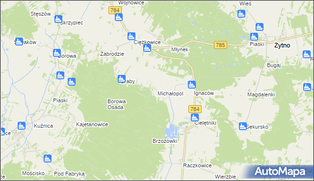 mapa Michałopol, Michałopol na mapie Targeo