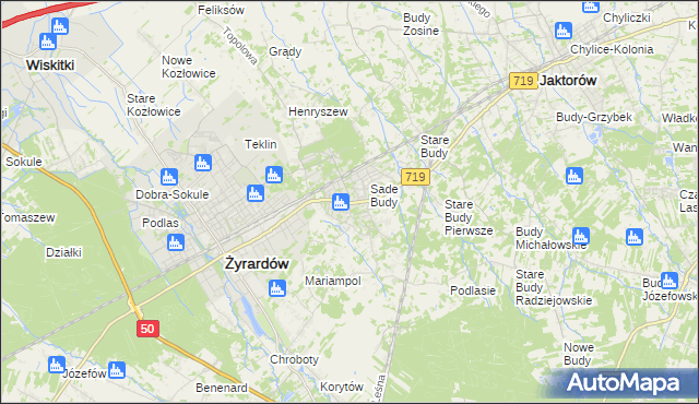 mapa Międzyborów, Międzyborów na mapie Targeo