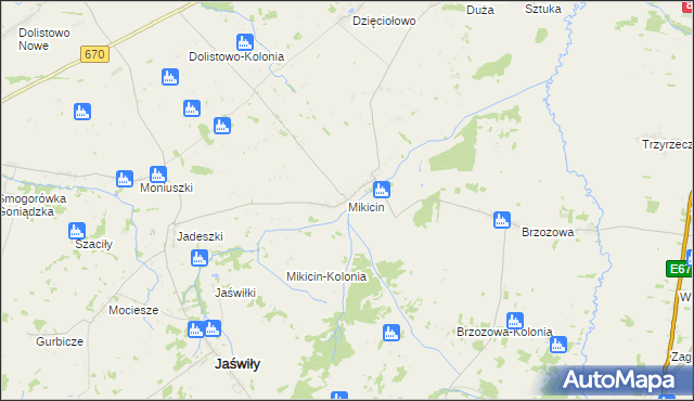 mapa Mikicin, Mikicin na mapie Targeo