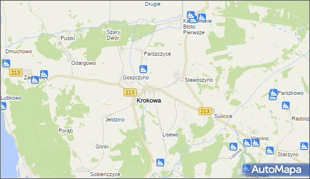 mapa Minkowice gmina Krokowa, Minkowice gmina Krokowa na mapie Targeo