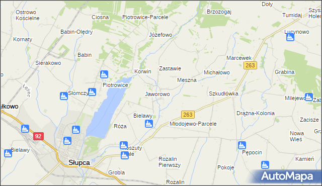 mapa Młodojewo, Młodojewo na mapie Targeo