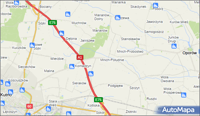 mapa Mnich-Południe, Mnich-Południe na mapie Targeo