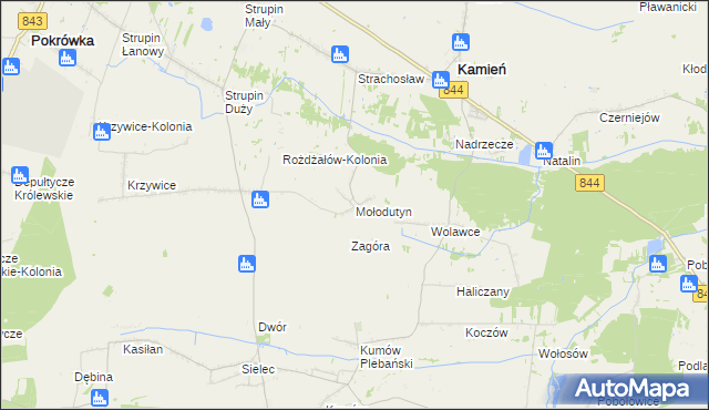 mapa Mołodutyn, Mołodutyn na mapie Targeo
