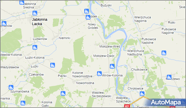 mapa Mołożew-Dwór, Mołożew-Dwór na mapie Targeo