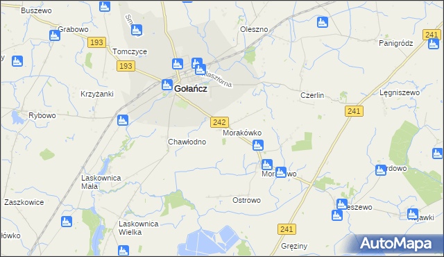 mapa Morakówko, Morakówko na mapie Targeo