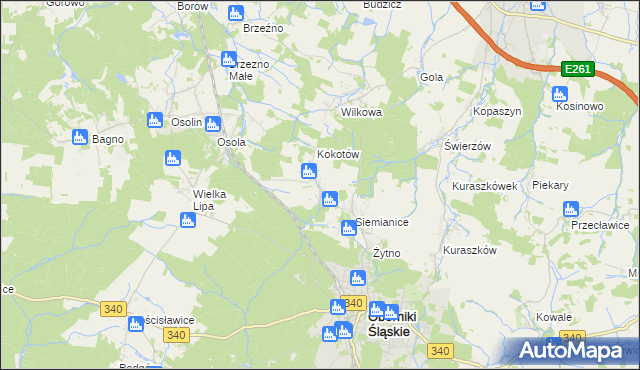 mapa Morzęcin Wielki, Morzęcin Wielki na mapie Targeo