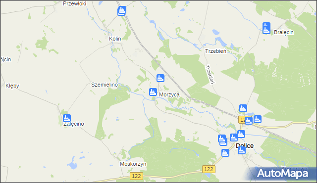 mapa Morzyca, Morzyca na mapie Targeo