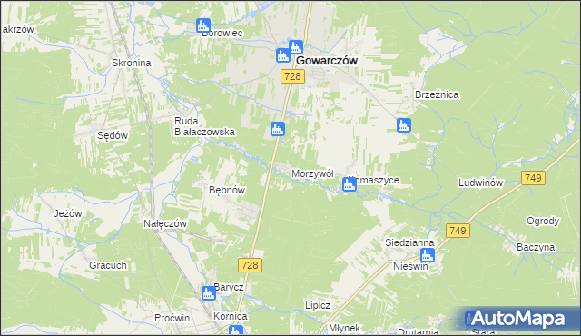 mapa Morzywół, Morzywół na mapie Targeo