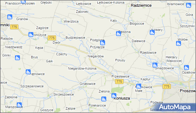 mapa Muniaczkowice, Muniaczkowice na mapie Targeo