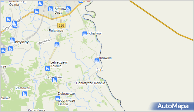 mapa Murawiec, Murawiec na mapie Targeo