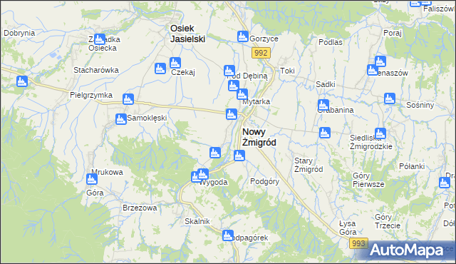 mapa Mytarz, Mytarz na mapie Targeo