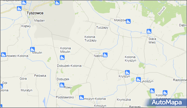 mapa Nabróż, Nabróż na mapie Targeo
