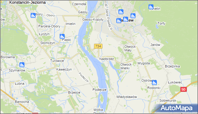 mapa Nadbrzeż, Nadbrzeż na mapie Targeo
