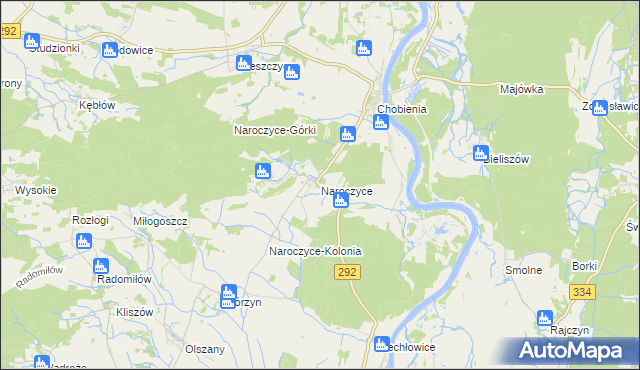 mapa Naroczyce, Naroczyce na mapie Targeo