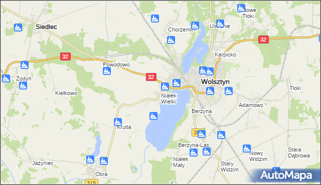 mapa Niałek Wielki, Niałek Wielki na mapie Targeo