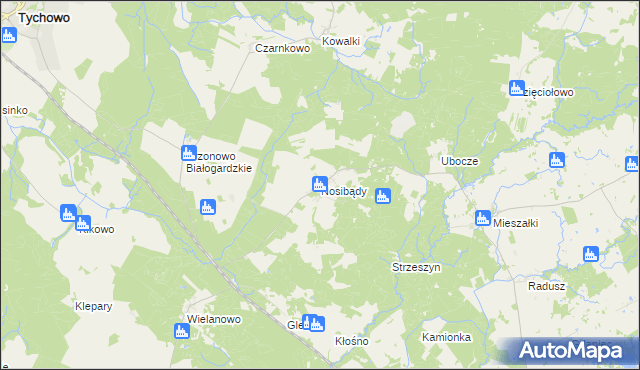 mapa Nosibądy, Nosibądy na mapie Targeo