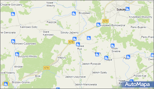 mapa Nowa Ruś, Nowa Ruś na mapie Targeo