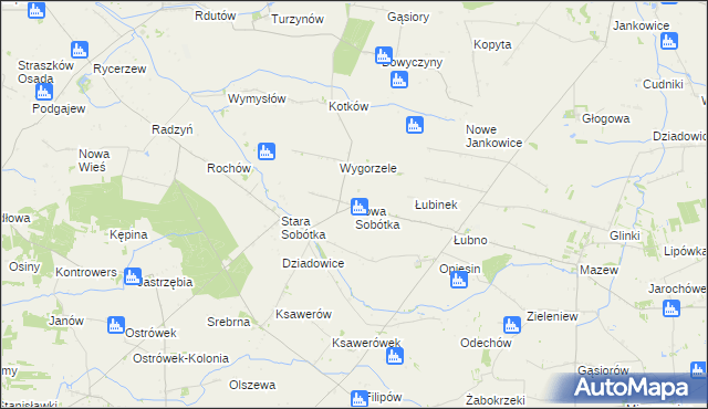 mapa Nowa Sobótka, Nowa Sobótka na mapie Targeo
