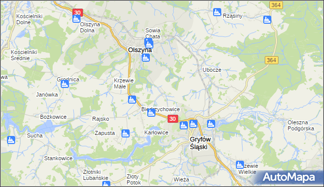 mapa Nowa Świdnica, Nowa Świdnica na mapie Targeo