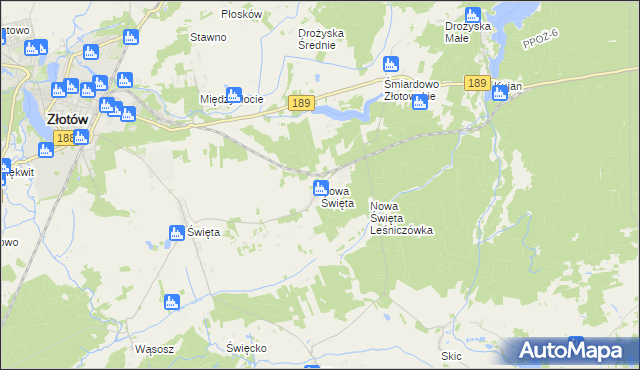 mapa Nowa Święta, Nowa Święta na mapie Targeo
