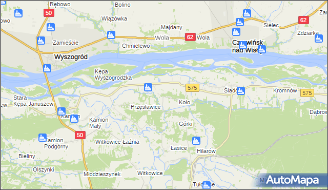 mapa Nowa Wieś-Śladów, Nowa Wieś-Śladów na mapie Targeo