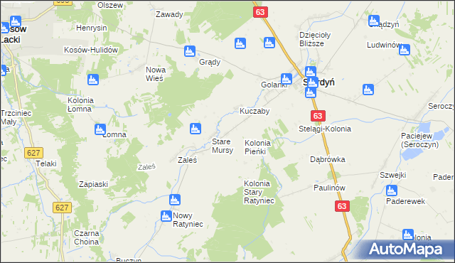 mapa Nowe Mursy, Nowe Mursy na mapie Targeo