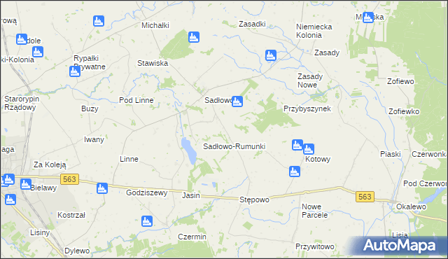 mapa Nowe Sadłowo, Nowe Sadłowo na mapie Targeo