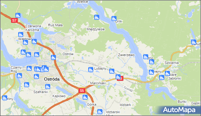 mapa Nowe Siedlisko, Nowe Siedlisko na mapie Targeo