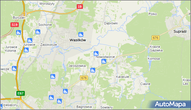 mapa Nowodworce, Nowodworce na mapie Targeo