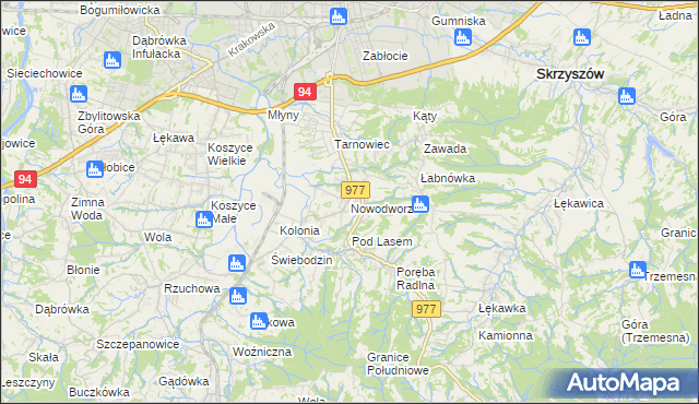 mapa Nowodworze, Nowodworze na mapie Targeo