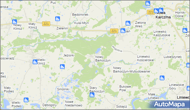 mapa Nowy Barkoczyn, Nowy Barkoczyn na mapie Targeo