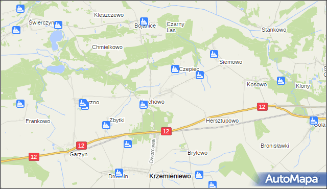 mapa Nowy Belęcin, Nowy Belęcin na mapie Targeo