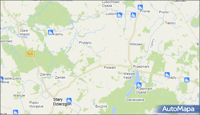 mapa Nowy Folwark gmina Stary Dzierzgoń, Nowy Folwark gmina Stary Dzierzgoń na mapie Targeo