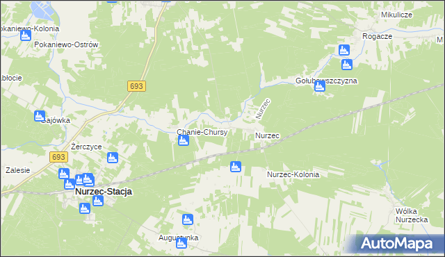 mapa Nurczyk, Nurczyk na mapie Targeo